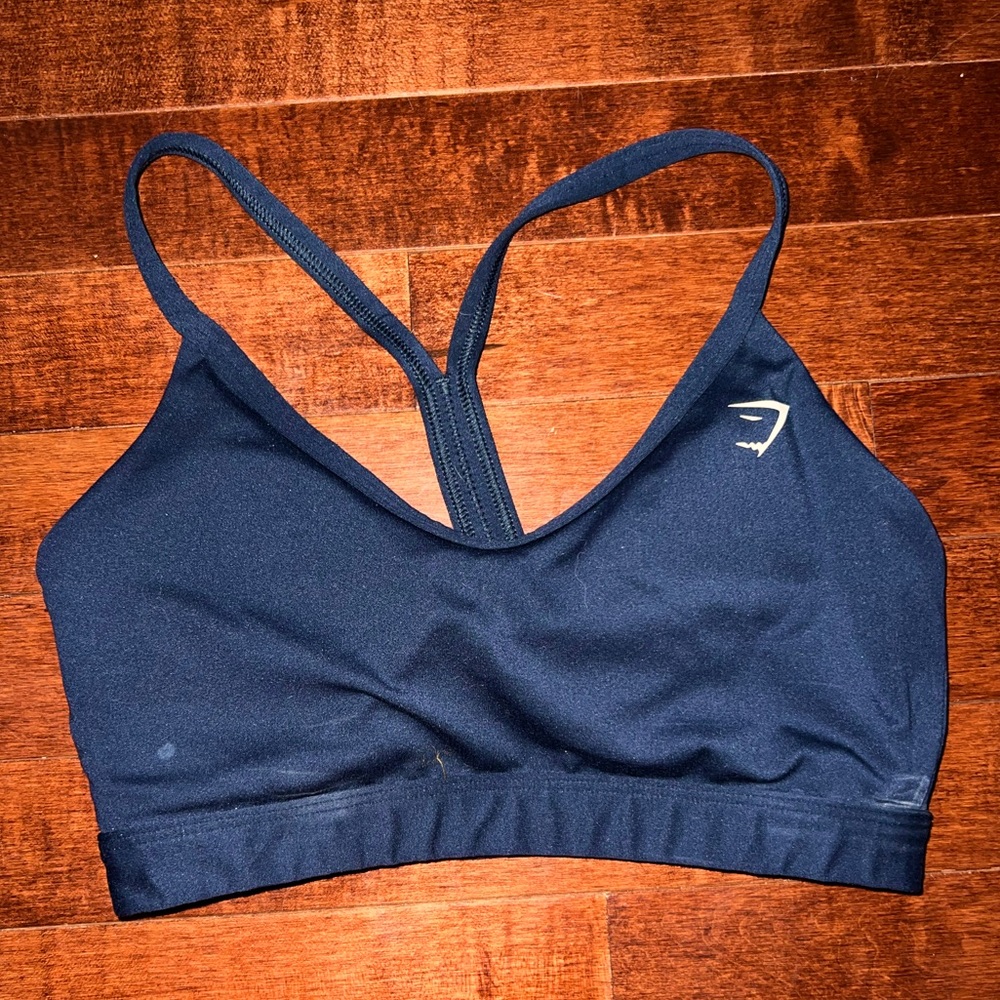 XS Navy Blue Gymshark Sports Bra